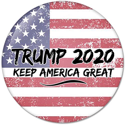 Trump 2020 Keep America Great No.1 Pinback Button Badges (58mm), NEW