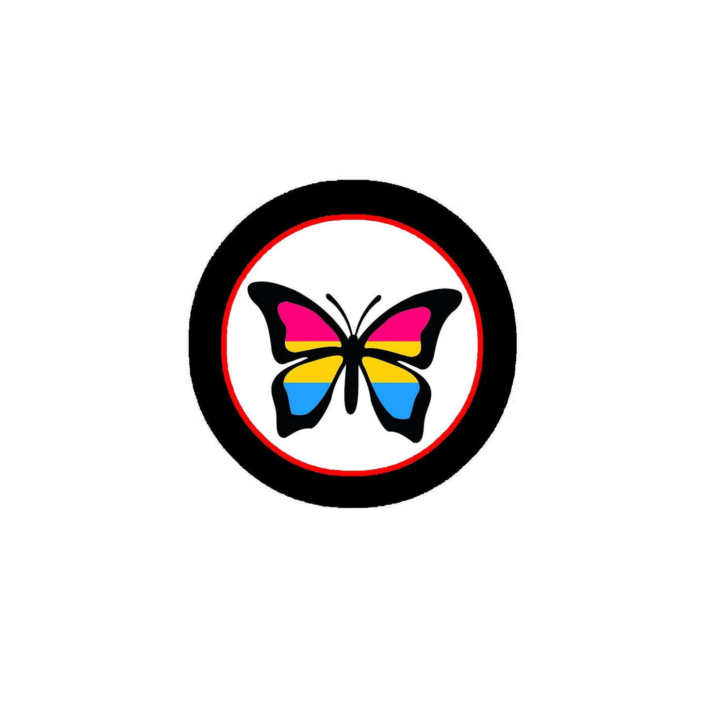 Pansexual Butterfly Pinback 2.25-inch Default Title