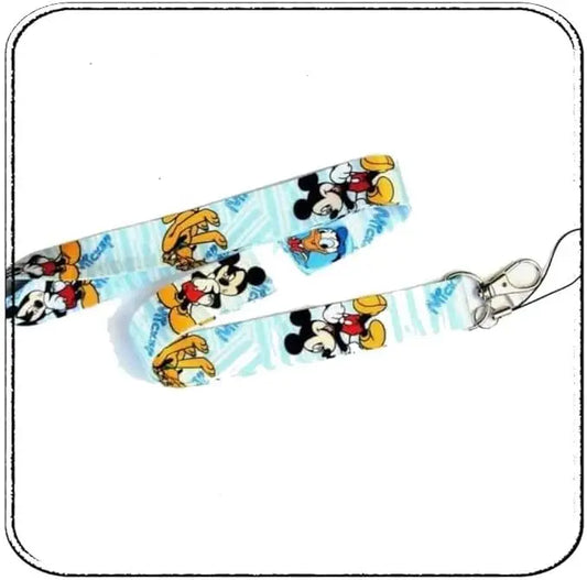 Donald Duck Character ID Holder Lanyard Keychain Default Title