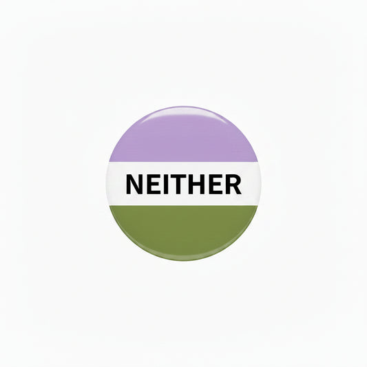 Genderqueer Flag "Neither" Pinback 2.25-inch Default Title