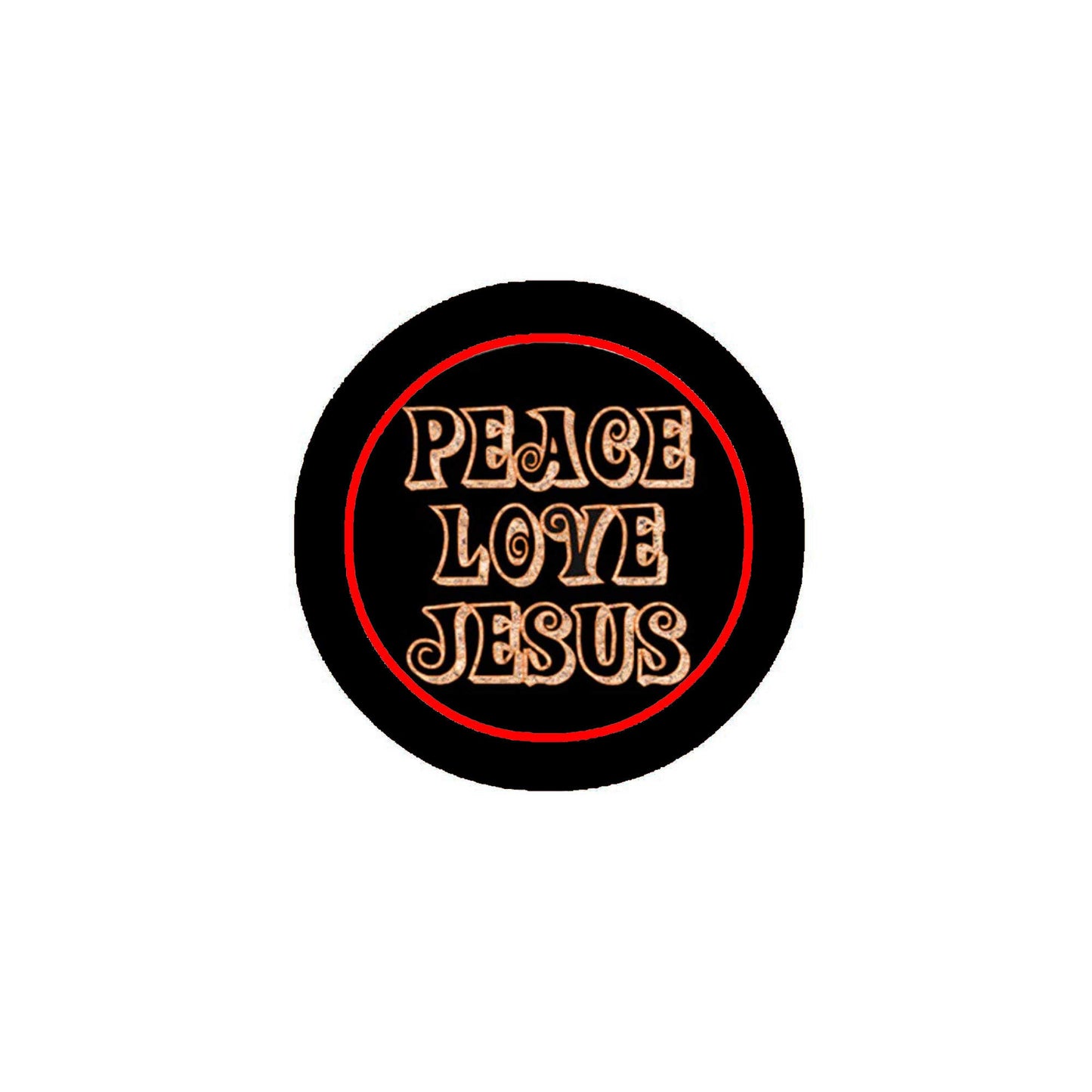 10 Pcs Peace Love Jesus Badges Pinback 1.25" for Jackets, Backpacks, etc.
