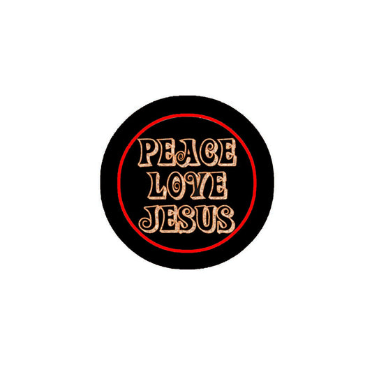 10 Pcs Peace Love Jesus Badges Pinback 1.25" for Jackets, Backpacks, etc.