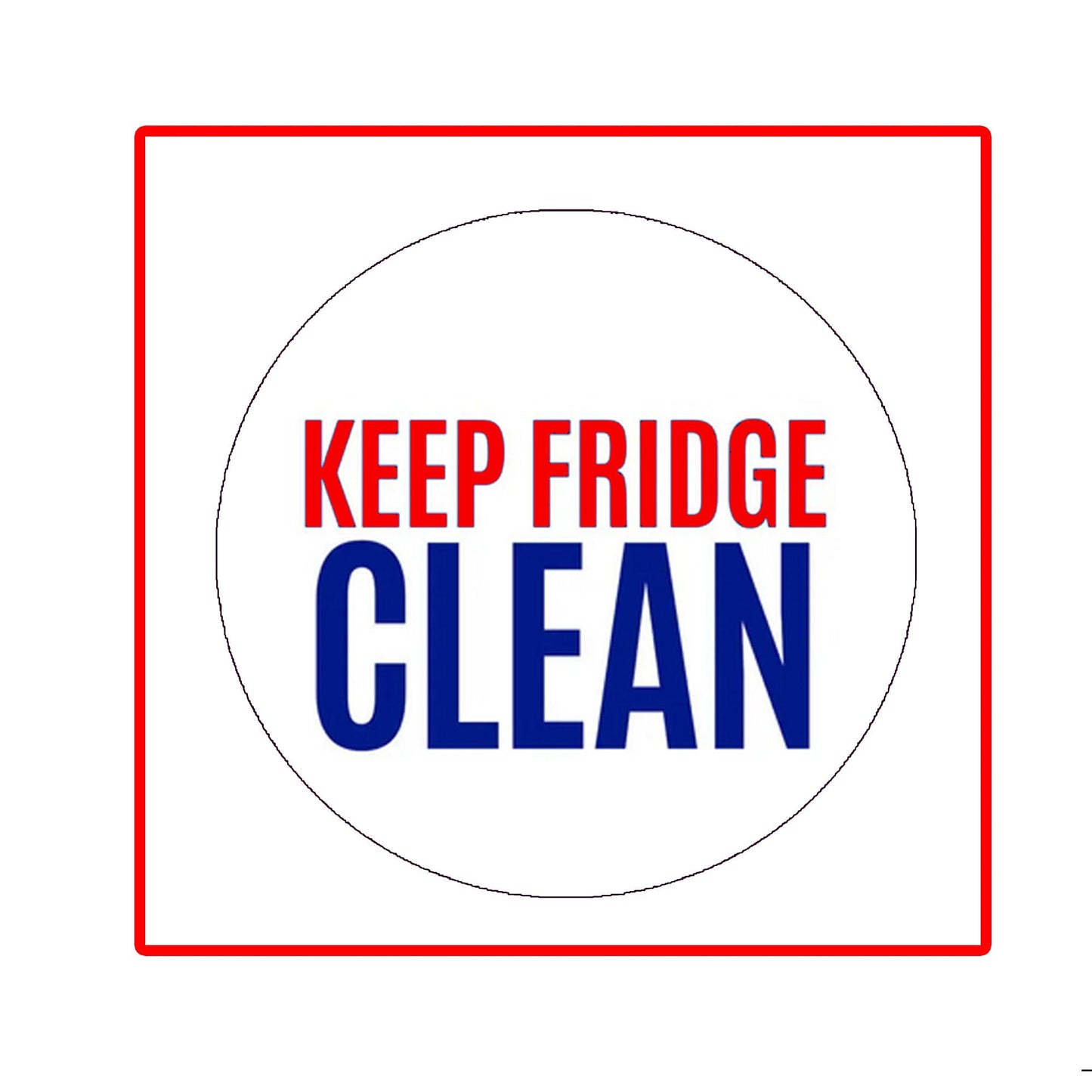 Keep Fridge Clean Magnet Message Family Caring 2.25-inch Default Title