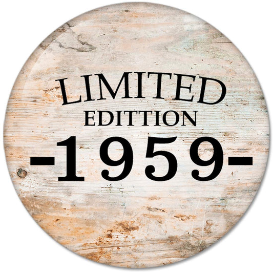 60th Birthday Gifts Made LIMITED EDITION 1959 Pinback Button Badges (58mm), NEW