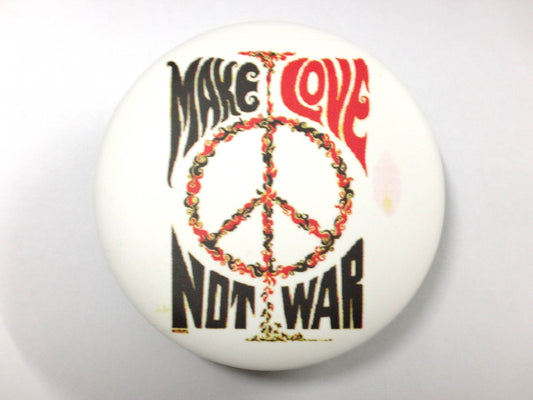 Peace Make Love Not War Pinback 2.25-inch Default Title