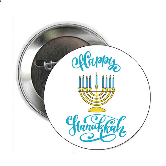 5 Pcs Hanukkah - 1.25" Pinback Badge MINI buttons Badge Brooch
