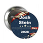 Josh Stein pinback button with blue patriotic graphic and stars, 2.25-inch