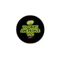 2.25-inch black pinback button with cartoon zombie and 'Zombies are People too' text