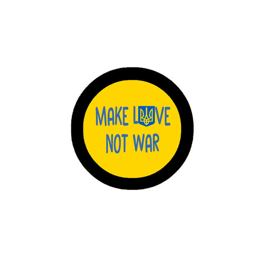 10 Pcs Set Make Love not War Ukraine 2.25-inch Pinback Default Title