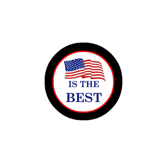 10 Pcs USA is the Best Bagdes Pinback Badges 1.25" for Jackets, Backpacks, etc.