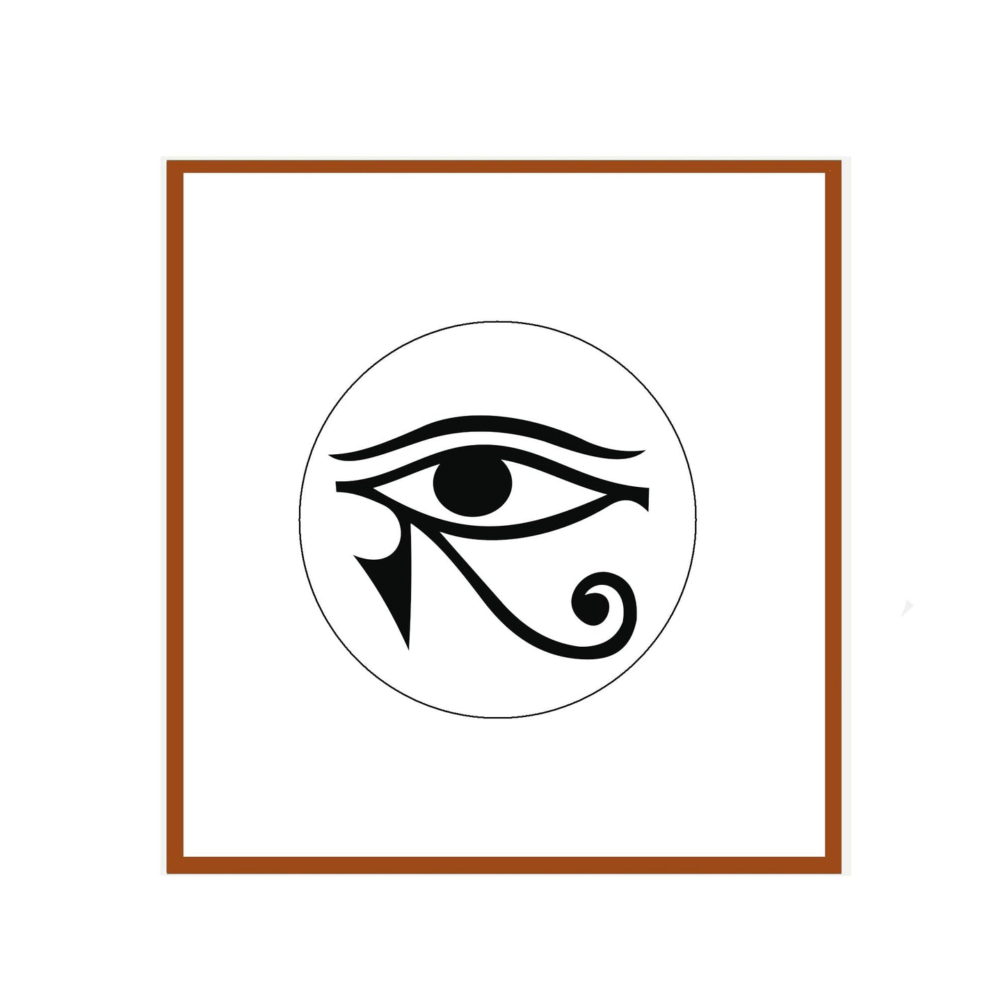 Eye of Horus Symbol Badge Reels Cute Felt Retractable Badge Reels 1.45-inch