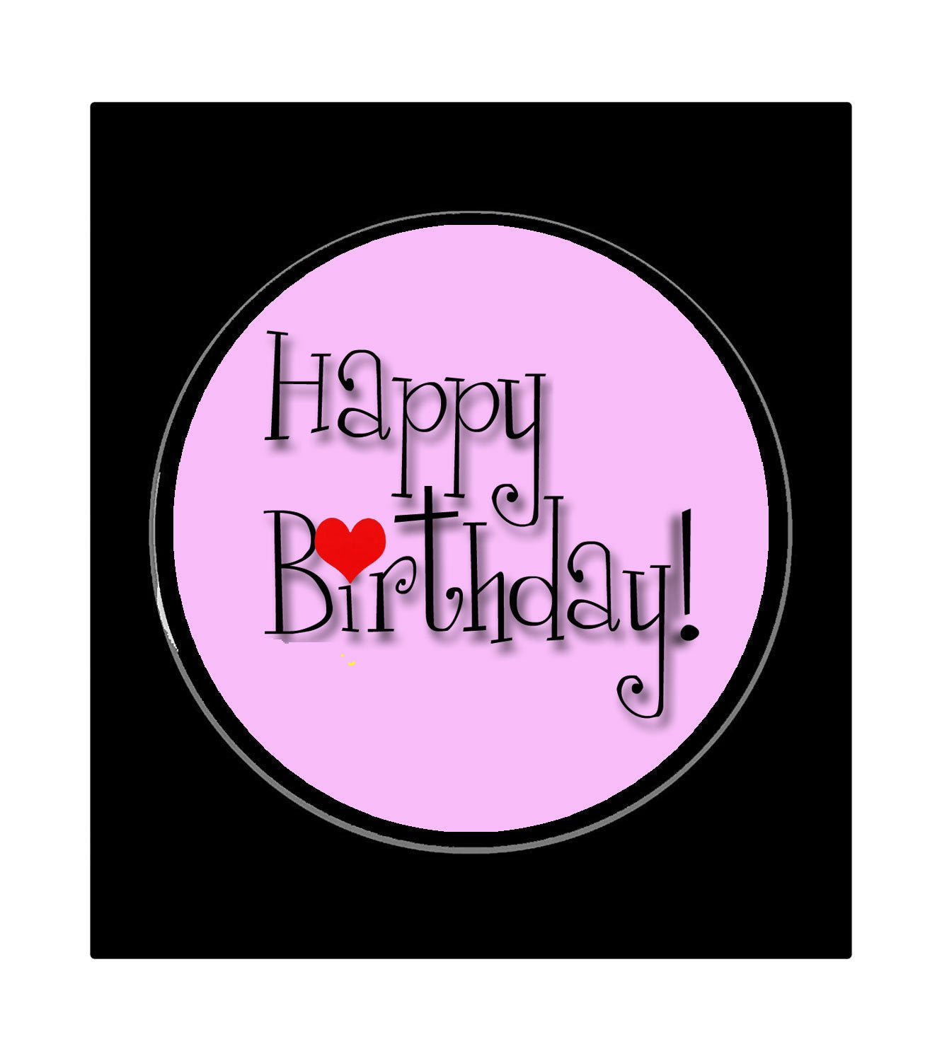 Happy Birthday Pinback Badge 1.25-inch Default Title