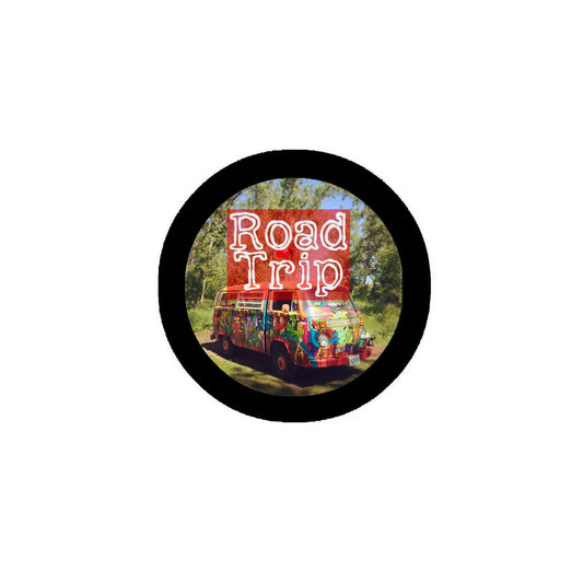 Hippie Road Trip 2.25-inch Pinback for Jackets, Backpack, hats