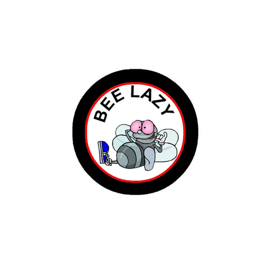 Bee Lazy Pinback Button Pin 1.25-inch Default Title