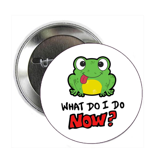 What Do I Do Now? Badge Pinback Button Pin Pinback Brooch 2.25-inch Default Title
