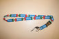 Printed neck lanyard with Mexico branding, breakaway clasp and key ring