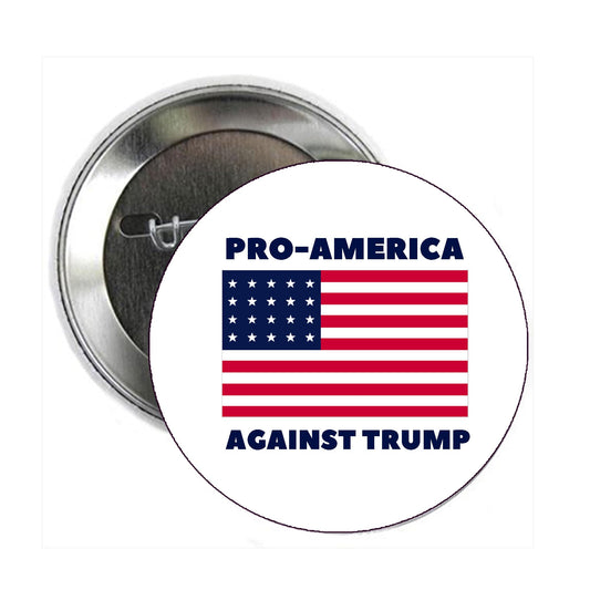 100 Pcs For USA Donald: Pro-America Anti-Trump Pinback 2.25-inch Default Title