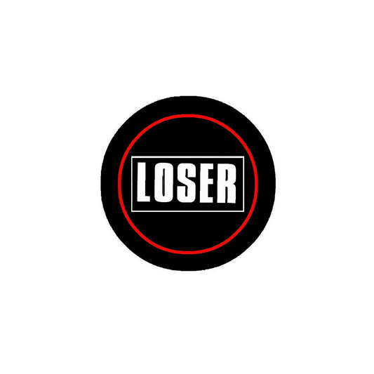 Loser Funny Novelty Punk Goth Style 2.25-inch Pinback Default Title