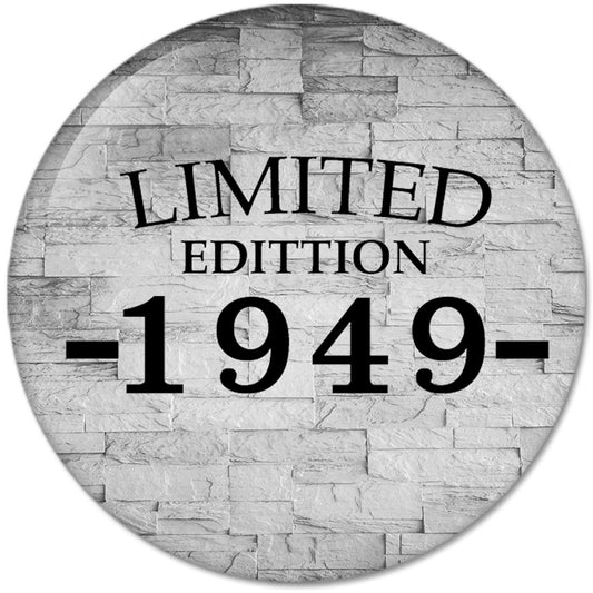70th Birthday Gifts Made LIMITED EDITION 1949 Pinback Button Badges (58mm), NEW