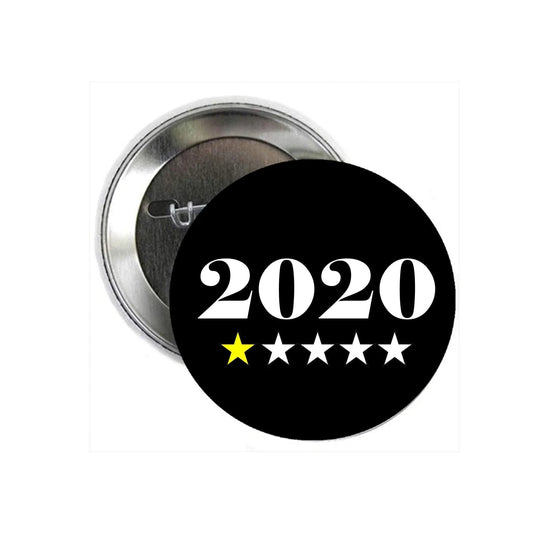 2020 year feedback rating 1 star Pinback 2.25-inch - My Pinbacks