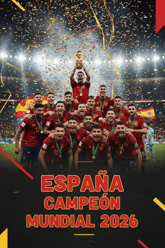 2026 Poster Spain World Champion Soccer Football - My Pinbacks