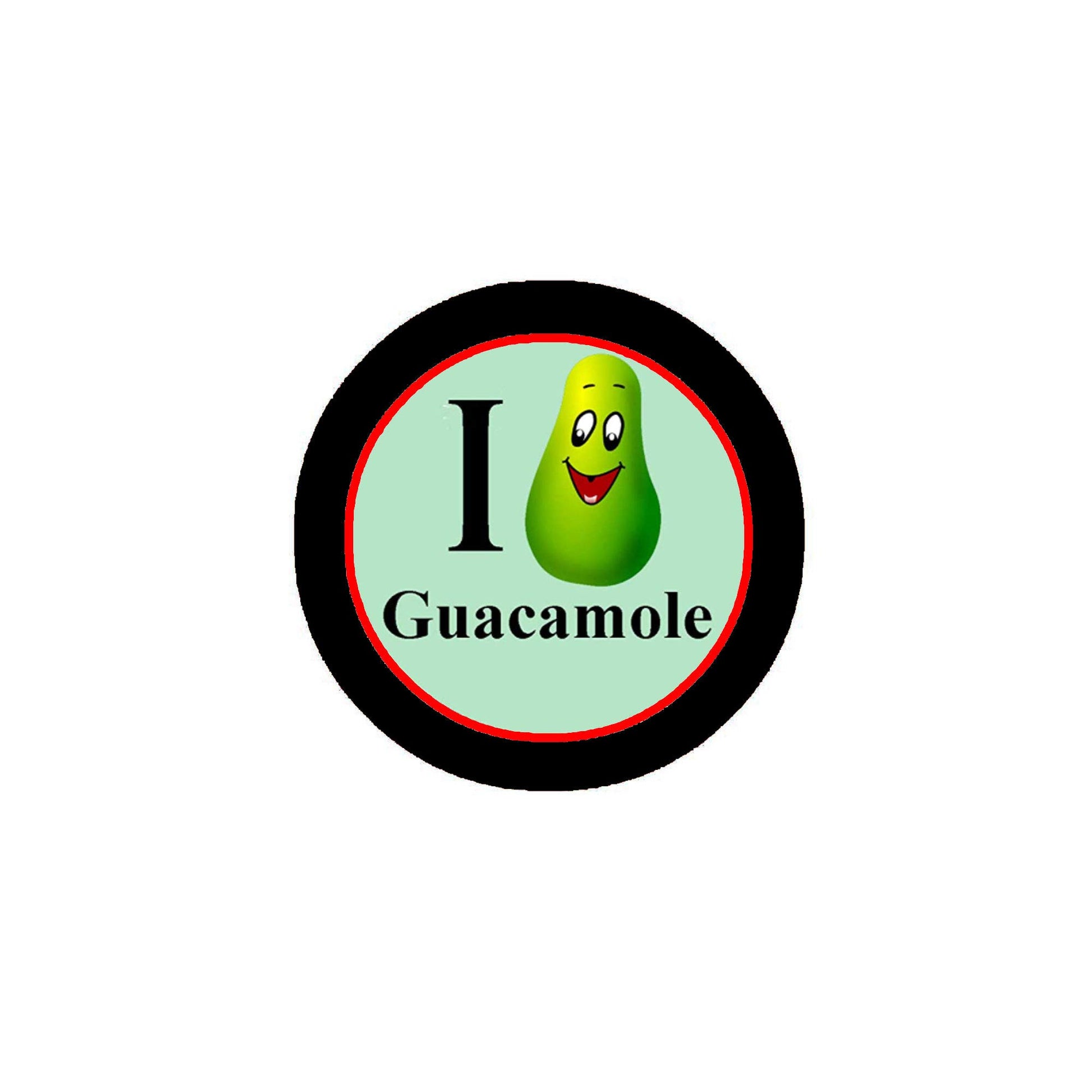 I Love Guacamole Pinback Badge 2.25-inch Funny Food Default Title