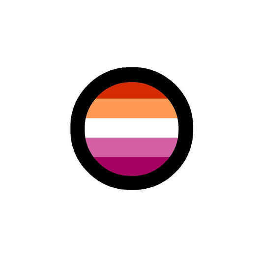 Community Lesbian Pride Flag 2.25" Pinback or Jackets, Backpacks, etc.