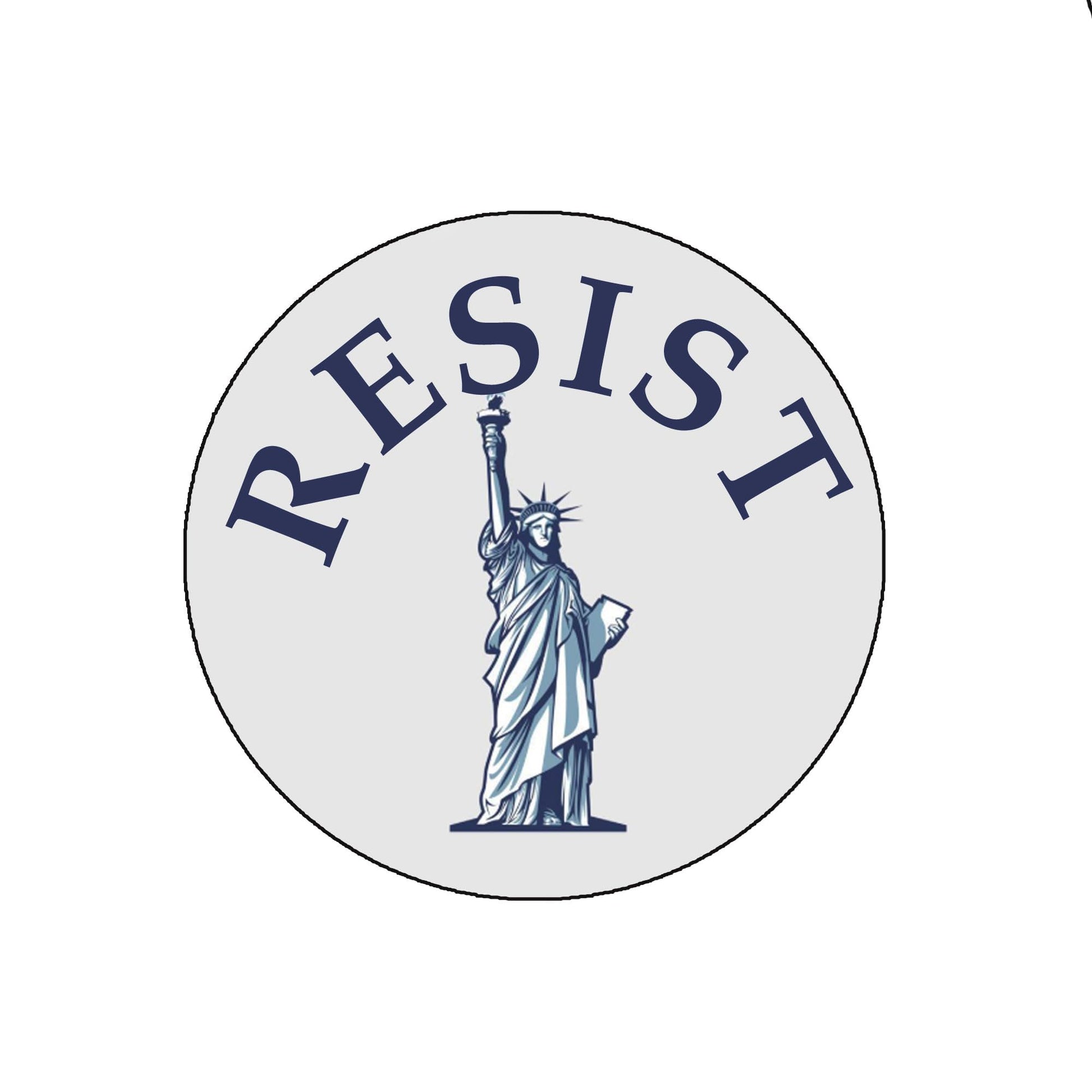 RESIST Statue of Liberty Pinback Button Pin Pinback Brooch 2.25-inch Default Title