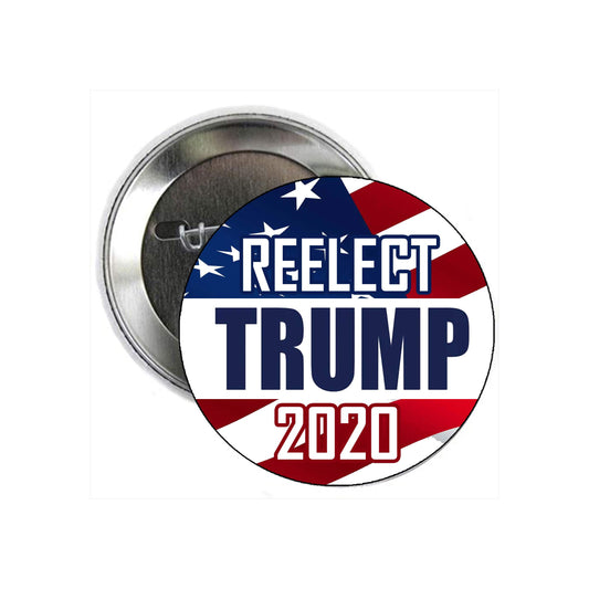 1 Pc RE-ELECT TRUMP Pinback Button Pin for Jackets, hats, 2.25" political