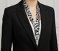 DGK black-and-white printed lanyard with metal clip and lobster clasp