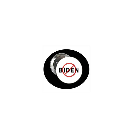 1 Pc NO BIDEN Pinback Button Pin for Jackets, hats, 2.25" Political