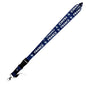 Blue France-themed lanyard with repeating white “FRANCE” text and black clasp