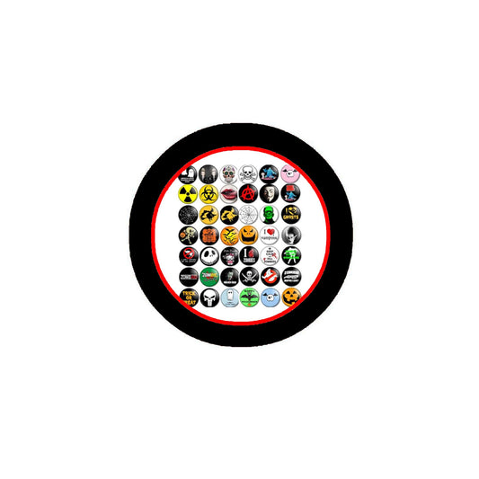 42 Pcs Scary Halloween Collection 1.25" Pinback Button Badge/Pin Party Favors