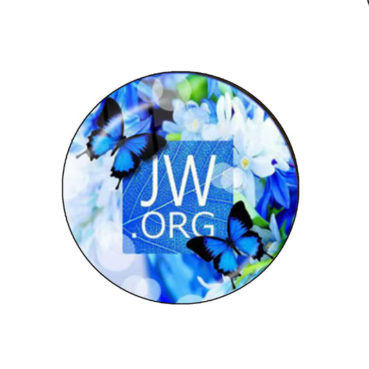 25 Pcs Mini 1.25" JW.org Brooches Jehovah's Witnesses Pinback Button Pin Brooch for Jackets, Backpacks, Hats JW ORG butterflies