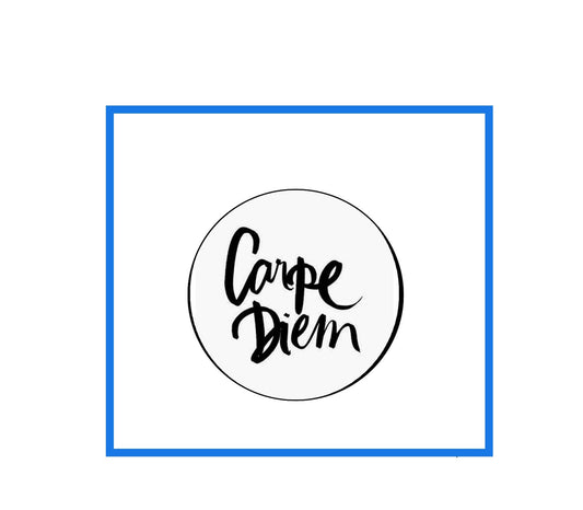 Carpe Diem Pinback Badge 2.25" for Jackets, Backpacks, etc.