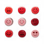 24 Pcs Emoticon Smile Pinback Red 1.25-inch - My Pinbacks