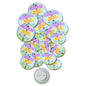 Round pin badges (pack of 20) with “Would you like a Bible study? Ask me!” text