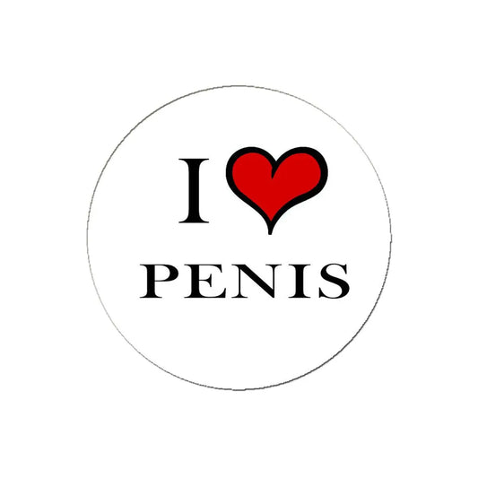 I Love Penis Pinback Button Pin 1.25-inch Default Title