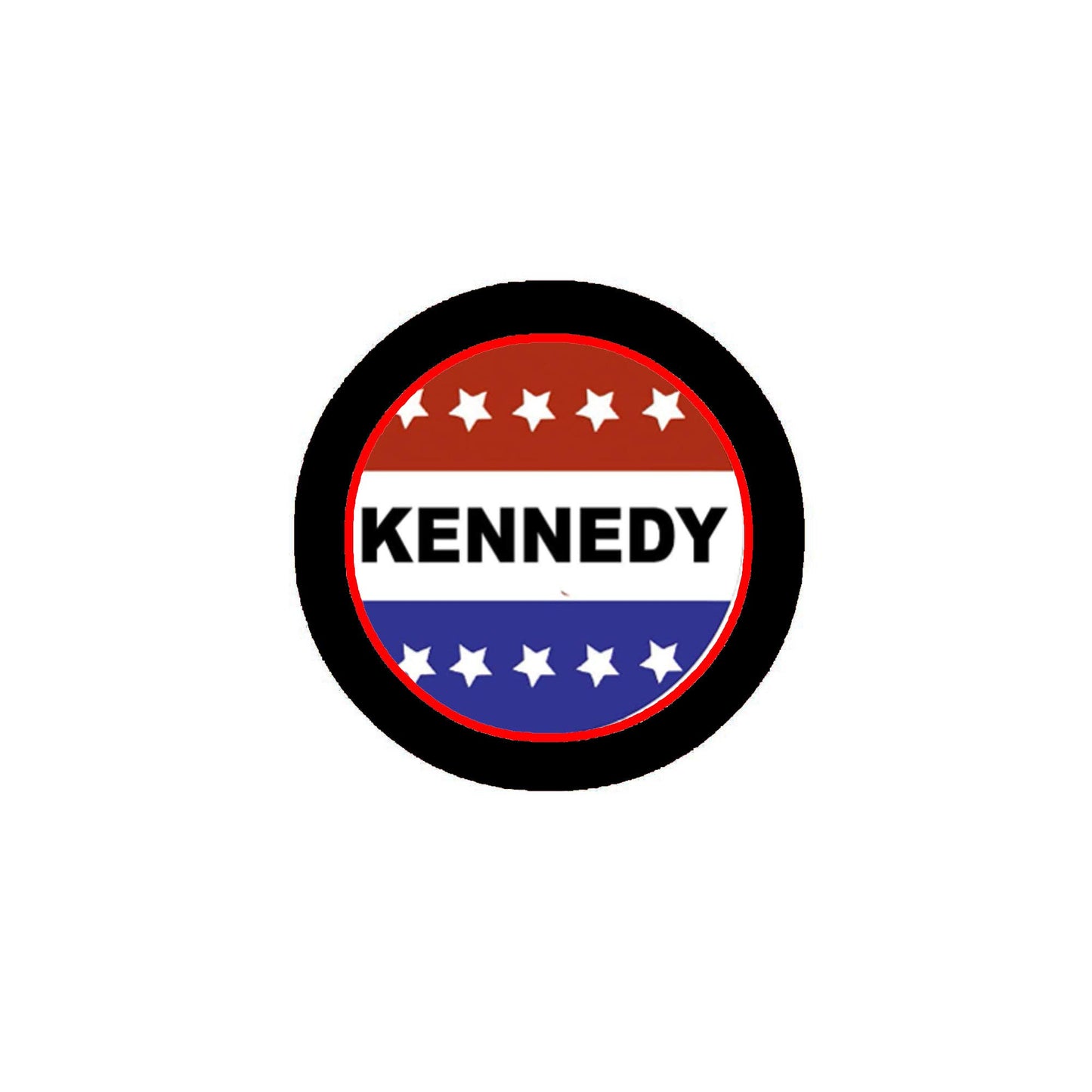 Kennedy Pinback Badge 2.25-inch President Default Title