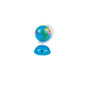 Globe pencil sharpener with blue base and earth globe top