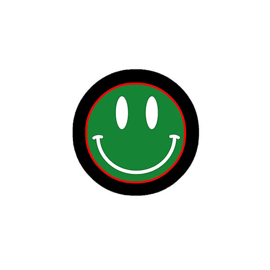 22 Pcs Green Retro Smiley Face Button Pinback Button Pin 1.25"