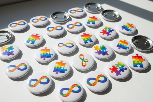 25 Pcs Autism Awareness Pinback 1.25-inch