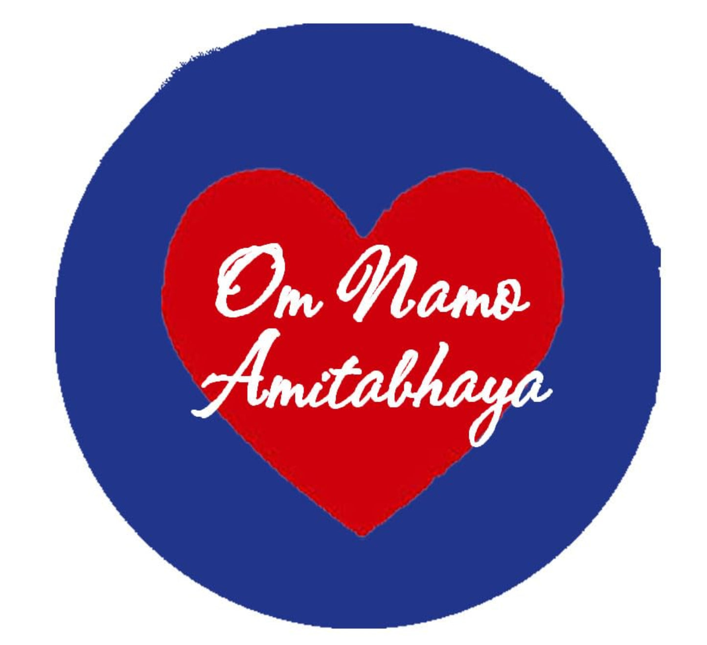 5 Pcs Set Om Namo Amitabhaya Pinback Buttons 2.25 Inch Default Title