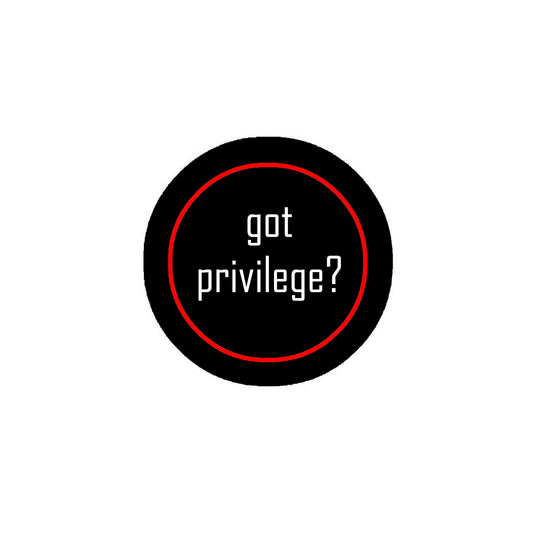 Got Privilege? 1.25-inch Pinback Button Pin Funny Motivational