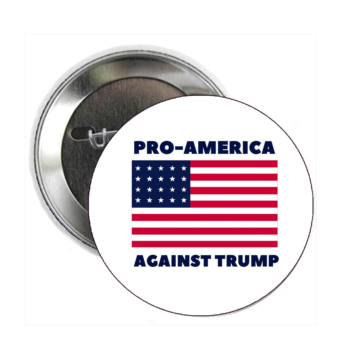 10 Pcs For USA Against President Donald: Political Pro-America Anti-Trump Pinback Button Pin Pinback Brooch for Jackets, Backpacks, Hats 2.25"