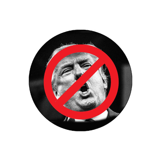 10 Pcs Red Slash Anti Against Donald Trump Pinback Button Pin Pinback Brooch for Jackets, Backpacks, Hats 2.25"