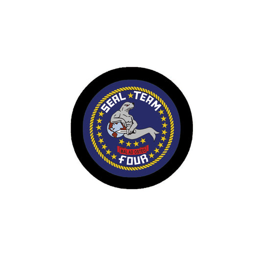US Navy SEAL Team 4 Lapel Pin Pinback 2.25" for Jackets, Backpacks, etc.