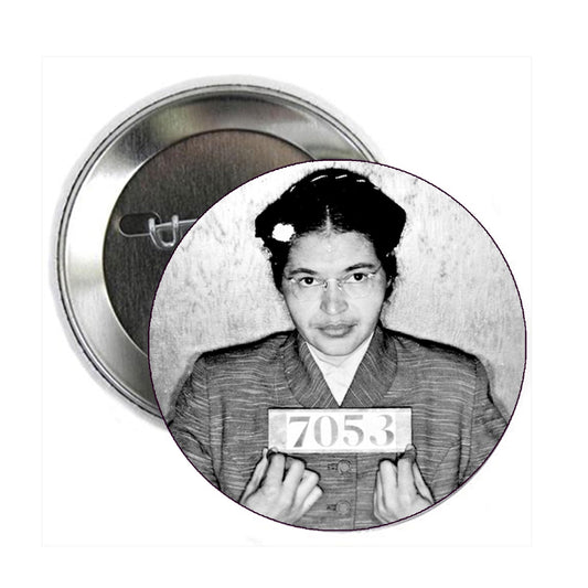 5 Pcs Set Mini 1.25-inch Rosa Parks, Rosa Parks Activist Civil Rights Movement Pin Back, Badge, small pin badge brooch MINI Black History Month 1956 Mugshot