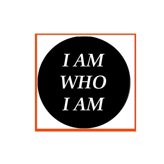 I am Who I am Pinback Badge 2.25-inch Default Title