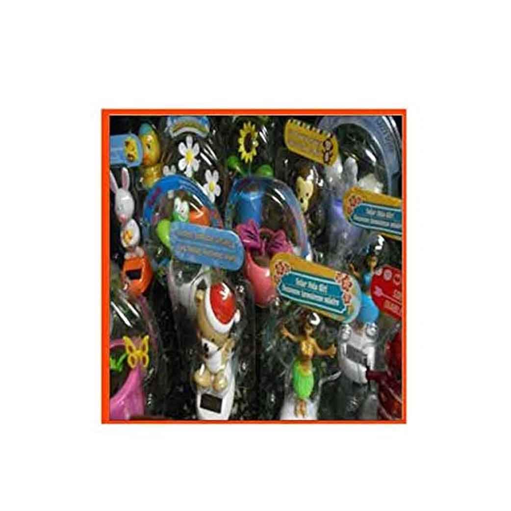 12 Pcs Assorted any designs Solar Powered Dancing Figurines 3"
